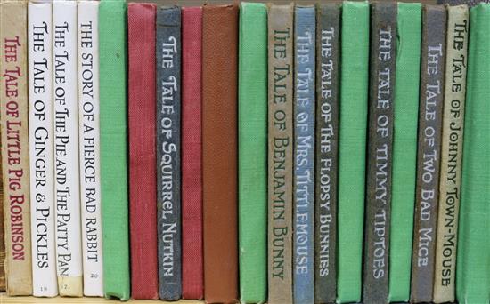 Potter, Beatrix - A collection of nineteen volumes, including early editions, (please see website for individual titles)